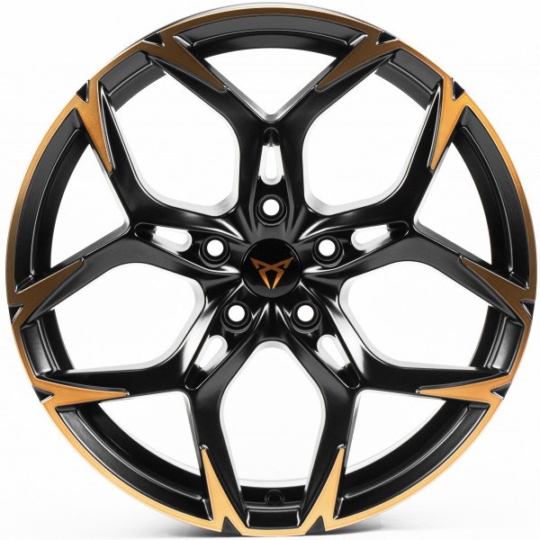 Автодиск R19 5X112 ET38 8,5J h57,1 Replica CUP275 Satin Black Machined Spokes Bronze Coating