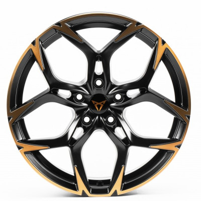 Автодиск R19 5X112 ET40 8,5J h57,1 Replica CUP5572 Satin Black Machined Spoke Bronze Coating