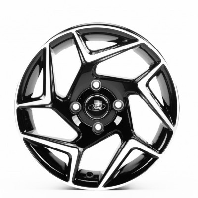 Автодиск R15 4X108 ET38 6,5J h63,3 Replica FD5332-4 Gloss Black Machined Face