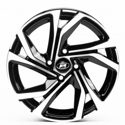 Автодиск R15 4X100 ET38 6,5J h54,1 Replica HND1645 Gloss Black Machined Face