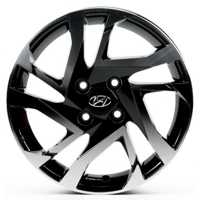 Автодиск R15 4X100 ET40 6,0J h54,1 Replica HND5417 Black Machined Face