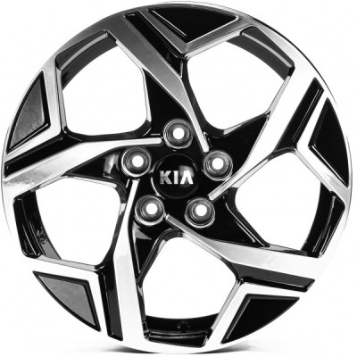 Автодиск R17 5X114,3 ET48,5 7,0J h67,1 Replica KI007 Gloss Black Machined Face