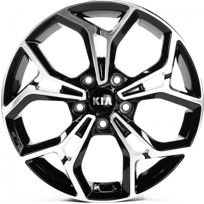 Автодиск R17 5X114,3 ET45 7,0J h67,1 Replica KI096 Gloss Black Machined Face