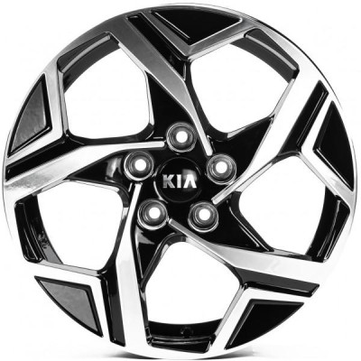 Автодиск R17 5X114,3 ET49 7,0J h67,1 Replica KI17007 Gloss Black Machined Face