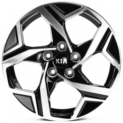 Автодиск R18 5X114,3 ET51 7,5J h67,1 Replica KI18007 Gloss Black Machined Face