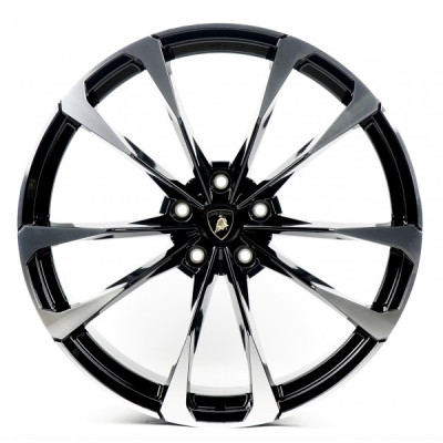 Автодиск R23 5X130 ET28 10,0J h71,56 Replica LAMB854 GLOSS BLACK MACHINED FACE FORGED