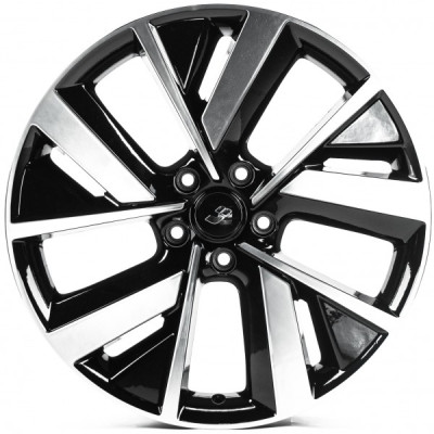 Автодиск R20 5X120 ET45,5 8,5J h62,5 Replica LI3114 Black Machined Face
