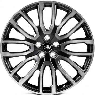 Автодиск R22 5X120 ET38 9,5J h72,45 Replica LR6 Satin Black Dark Machined Face