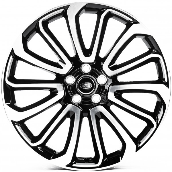 Автодиск R22 5X120 ET45 9,5J h72,6 Replica LR702 Black Machined Face