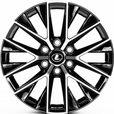 Автодиск R20 6X139,7 ET55 8,0J h95,1 Replica LX20912 Gloss Black Machined Face