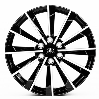 Автодиск R22 6X139,7 ET55 8,5J h95,1 Replica LX2629 GLOS BLACK MACHINED FACE FORGED