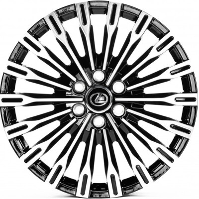 Автодиск R22 6X139,7 ET55 8,0J h95,1 Replica LX3442 Gloss Black Machined Face