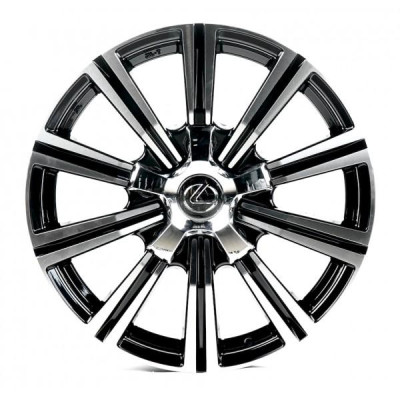 Автодиск R18 5X150 ET60 8,0J h110,1 Replica LX742 Black Machined Face