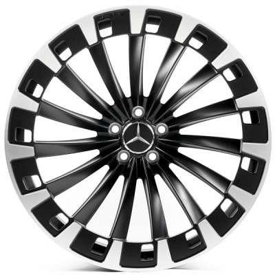 Автодиск R22 5X112 ET30 9,5J h66,45 Replica MR0002 SATIN BLACK MACHINED FACE FORGED