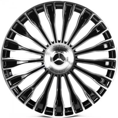 Автодиск R21 5X112 ET34 9,0J h66,45 Replica MR0003 Gloss Black Machined Face