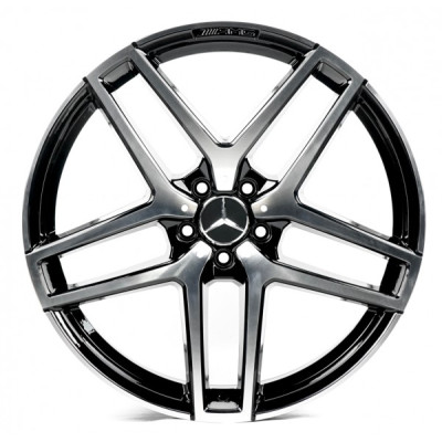 Автодиск R21 5X112 ET52 10,0J h66,6 Replica MR001-05 Machined Face Black