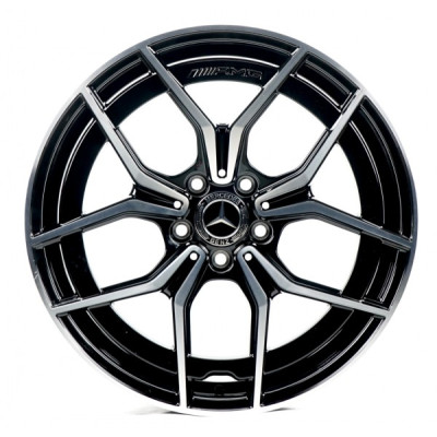 Автодиск R19 5X112 ET49 9,0J h66,6 Replica MR021-026 Machined Face Black