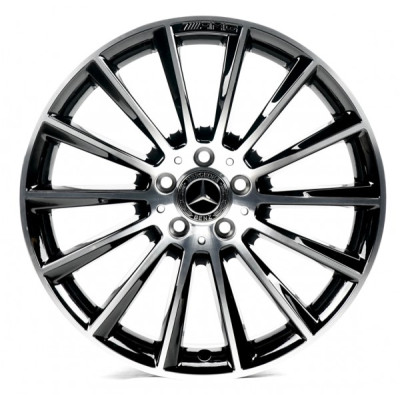 Автодиск R19 5X112 ET48 9,5J h66,6 Replica MR021-039 Machined Face Black