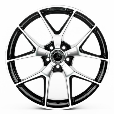 Автодиск R20 5X112 ET22 9,5J h66,6 Replica MR021-057 Machined Face Black