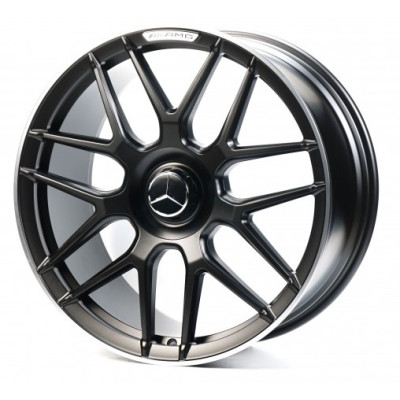 R21 5X112 ET51 10,0J h66,5 Replica MR095C SATIN BLACK LIP POLISH FORGED