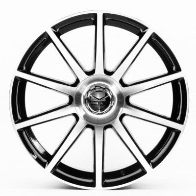 Автодиск R20 5X112 ET35 9,5J h66,56 Replica MR1060 Black Machined Face
