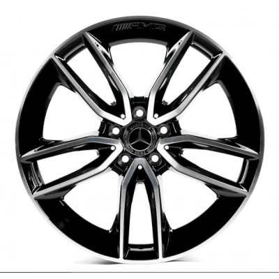 Автодиск R20 5X112 ET49 9,0J h66,45 Replica MR120 Gloss Black Lip Polish