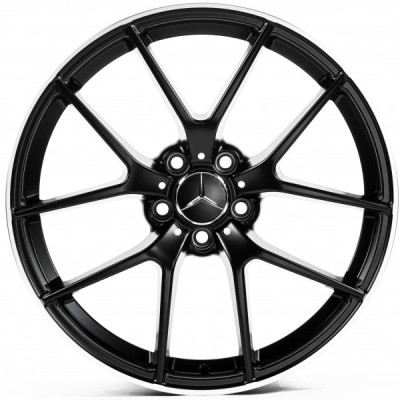 Автодиск R19 5X112 ET34 8,0J h66,45 Replica MR164 Satin Black Lip Polish