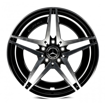 Автодиск R18 5X112 ET38 7,5J h66,5 Replica MR2111249 GLOSS BLACK WITH MACHINED FACE FORGED