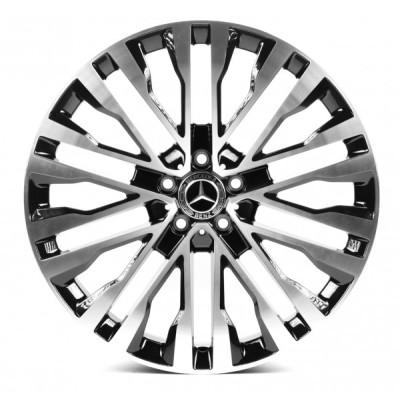 R20 5X112 ET38 9,5J h66,6 Replica MR2148 GLOSS-BLACK-WITH-MACHINED-FACE FORGED