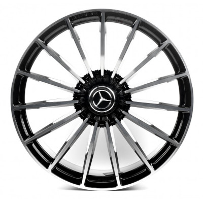 Диски R22 5x112 ET45 10,0J h66,5 Replica MR2303140  GLOSS BLACK MACHINED FACE FORGED