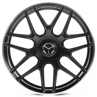 Автодиск R19 5X112 ET52 9,0J h66,6 Replica MR29 Matt Black Lip Polish