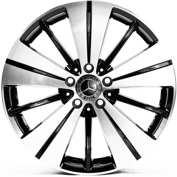 Автодиск R18 5X112 ET52 7,5J h66,5 Replica MR3298 Black Machined Face