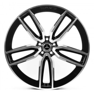 Автодиск R23 5X112 ET47 11,5J h66,6 Replica MR399B GLOSS-BLACK-WITH-MACHINED-FACE FORGED