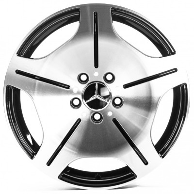 Автодиск R17 5X112 ET45 8,0J h66,6 Replica MR5016 Gloss Black Machined Face
