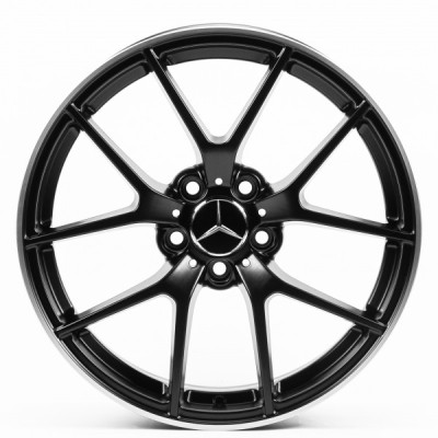 Автодиск R18 5X112 ET40 8,0J h66,6 Replica MR5461 Satin Black Machined Lip
