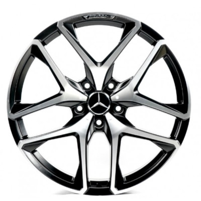 Автодиск R21 5X112 ET51 10,0J h66,6 Replica MR5528 Black Machined Face