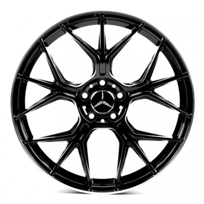 Автодиск R20 5X112 ET43 9,5J h66,56 Replica MR5622 Gloss Black Machined Rim