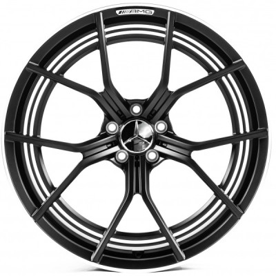 Автодиск R21 5X112 ET30 11,0J h66,56 Replica MR7350 Matt Black Lip Polish