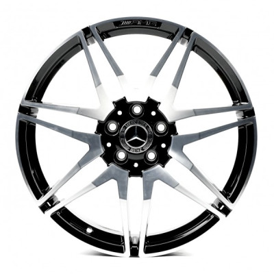 Автодиск R19 5X112 ET52 8,0J h66,5 Replica MR874 GLOSS-BLACK-WITH-MACHINED-FACE FORGED