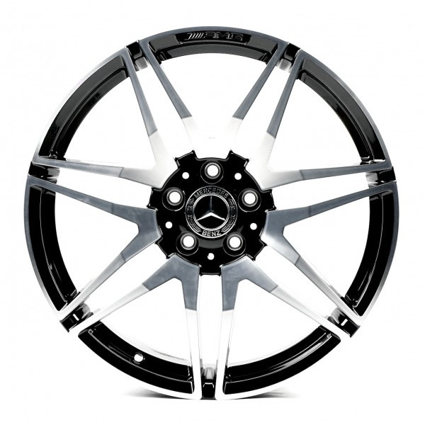 Автодиск R19 5X112 ET52 8,0J h66,5 Replica MR874 GLOSS-BLACK-WITH-MACHINED-FACE FORGED