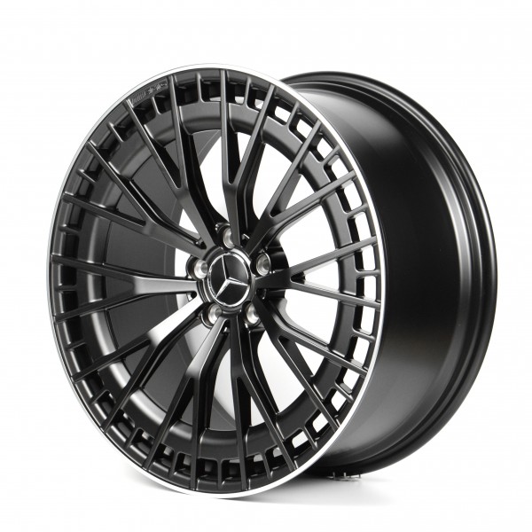 Диски R21 5X112 ET41,5 9,5J h66,5 Replica MR9073 SATIN BLACK LIP POLISH FORGED