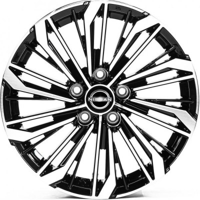 Автодиск R17 5X114,3 ET45 7,5J h66,1 Replica NS17433 Gloss Black Machined Face