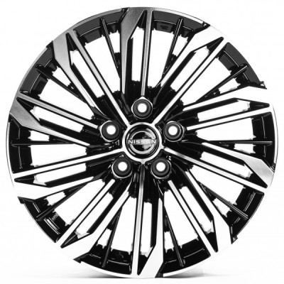 Автодиск R17 5X114,3 ET45 7,5J h66,1 Replica NS17509 Gloss Black Machined Face