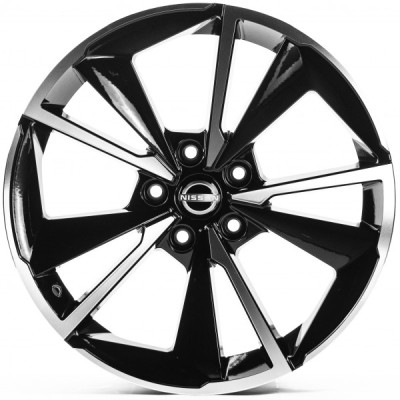 Автодиск R18 5X114,3 ET45 7,5J h66,1 Replica NS18289 Gloss Black Machined Face
