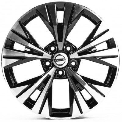 Автодиск R18 5X114,3 ET40 7,5J h66,1 Replica NS18996 Gloss Black Machined Face