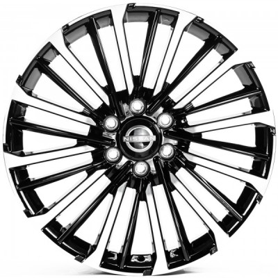 Автодиск R22 6X139,7 ET30 8,5J h78,1 Replica NS3266 Gloss Black Machined Face