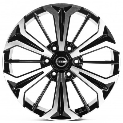 Автодиск R20 6X139,7 ET35 8,0J h77,8 Replica NS901 Black Machined Face