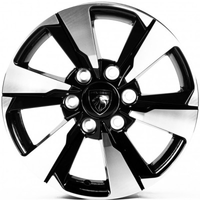 Автодиск R17 6X139,7 ET25 7,5J h106,1 Replica PG17421 Gloss Black Machined Face