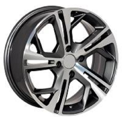 Автодиск R16 4X108 ET25 6,5J h65,1 Replica PG5139 Black Machine Face