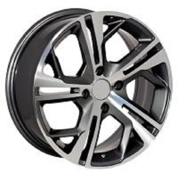 Автодиск R15 4X108 ET18 6,5J h65,1 Replica PG5139 Black Machine Face